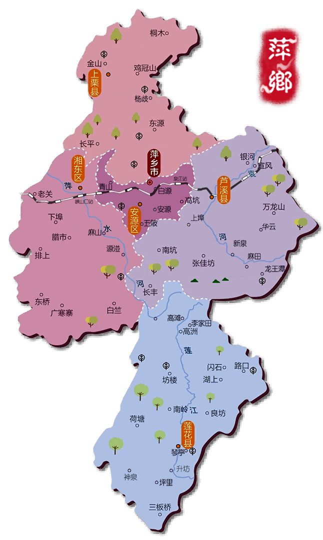 萍乡地图